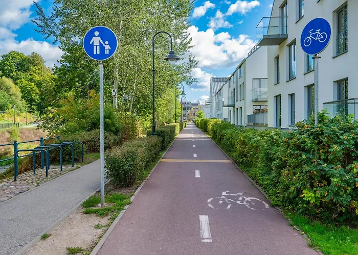 Modern Cozy With Free Parking In Trendy Paupys Lägenhet